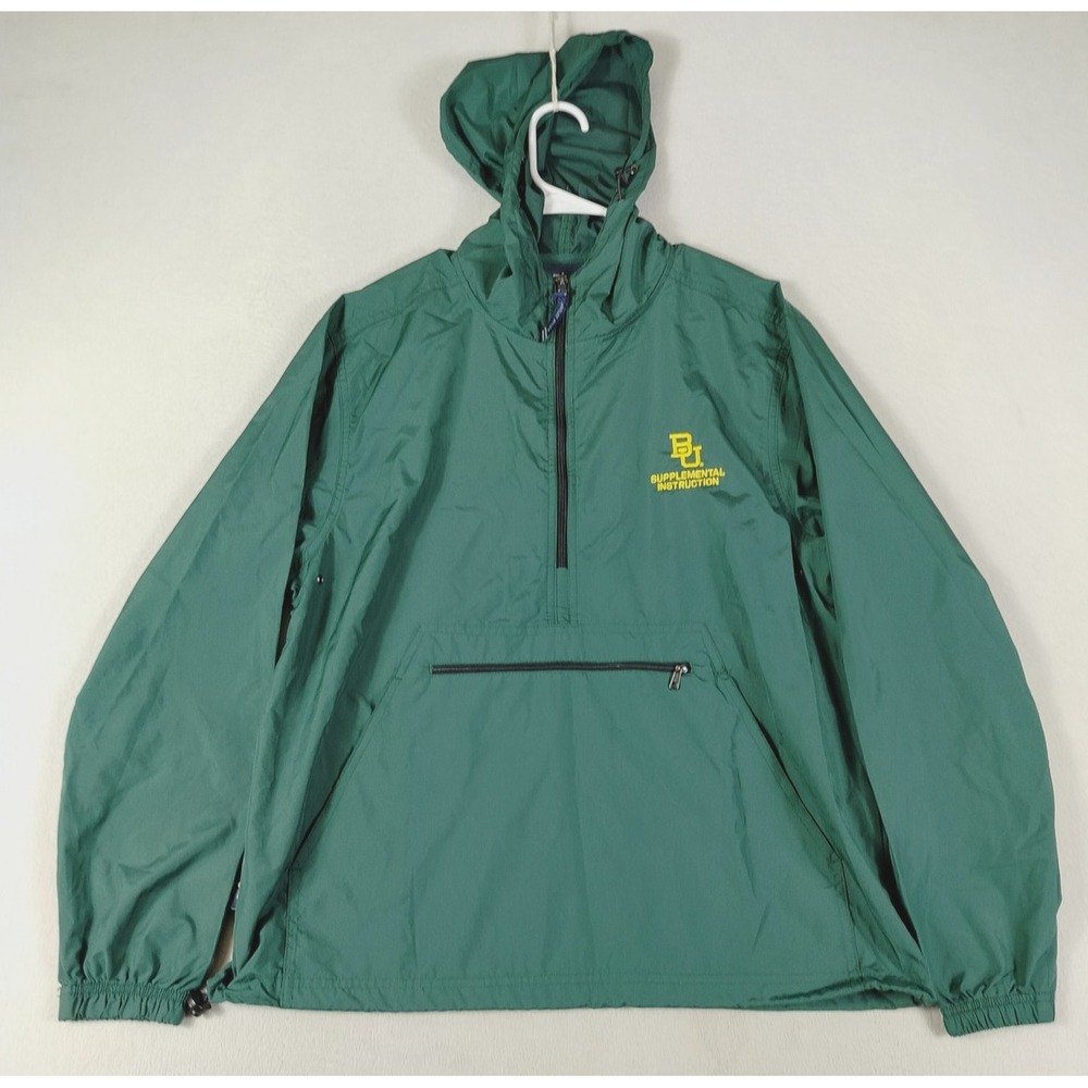 Baylor Bears Jacket Mens Small Green NCAA Football Hooded Charles River Apparel